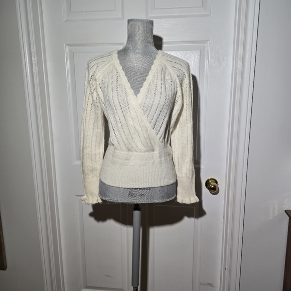 season Sweaters - SEASON NWT mohair Blend Pointelle Knit Sweater